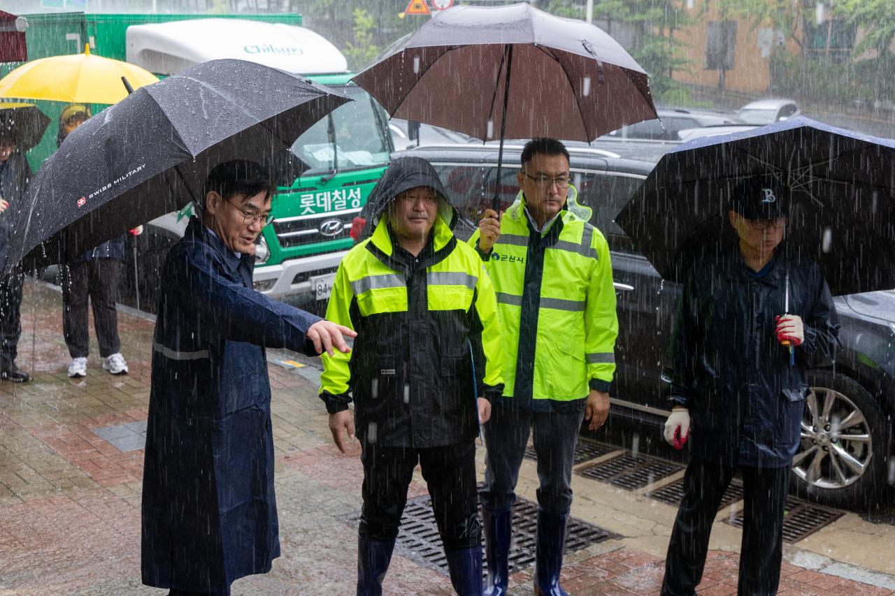 집중호우 관련 침수지역 현장방문