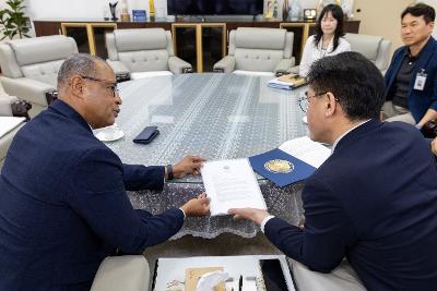 미국 타코마시 자매도시위원회 부위원장 방문