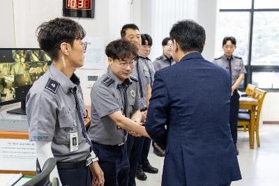 본청 현장 근로자 격려 방문