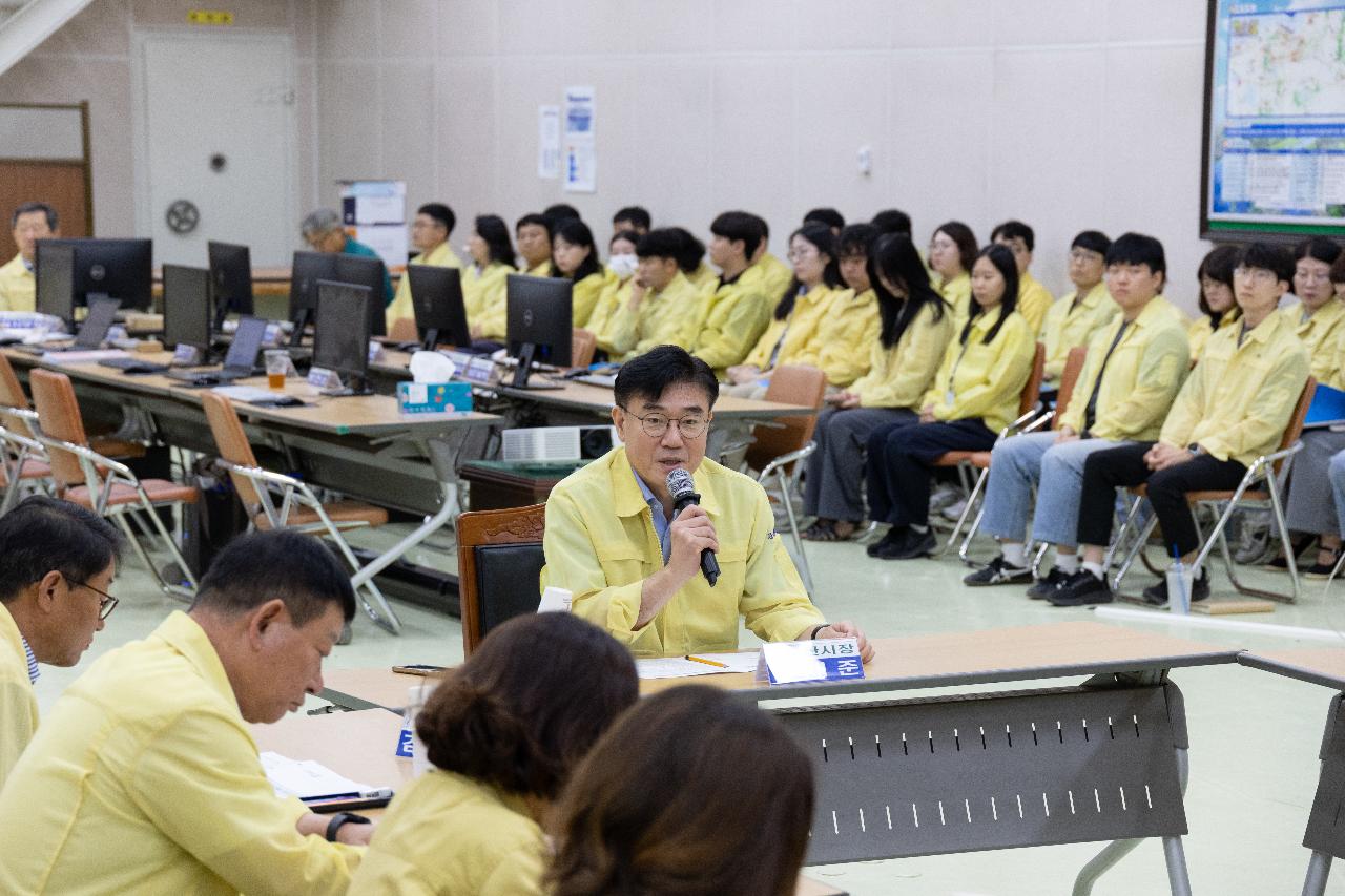 을지훈련 상황보고