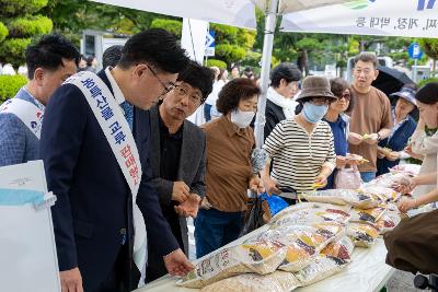 자매도시 김천시 방문 군산시 농특산물 교류 판매