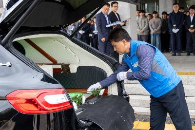 故안정수 과장 운구차 영결식