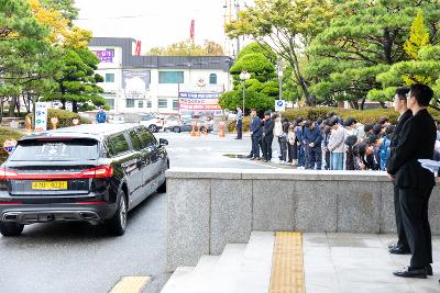 故안정수 과장 운구차 영결식