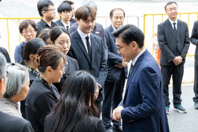 故안정수 과장 운구차 영결식