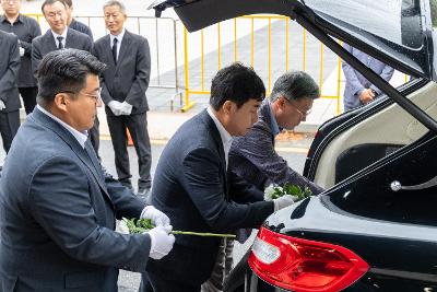 故안정수 과장 운구차 영결식