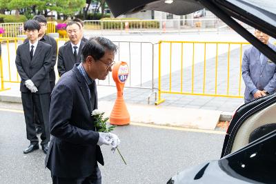 故안정수 과장 운구차 영결식