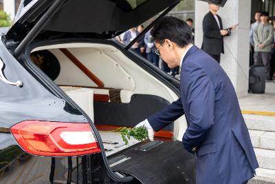 故안정수 과장 운구차 영결식