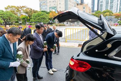 故안정수 과장 운구차 영결식