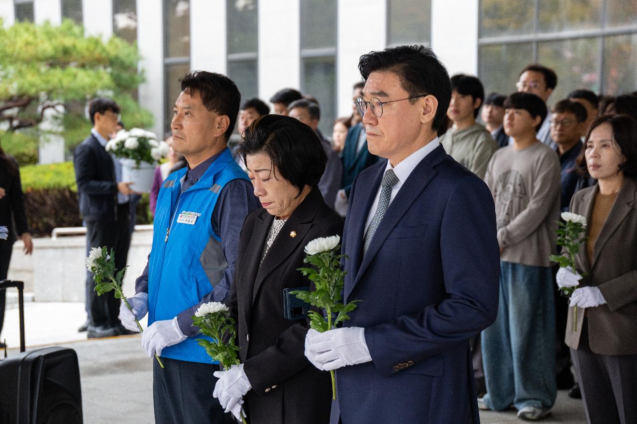 故안정수 과장 운구차 영결식