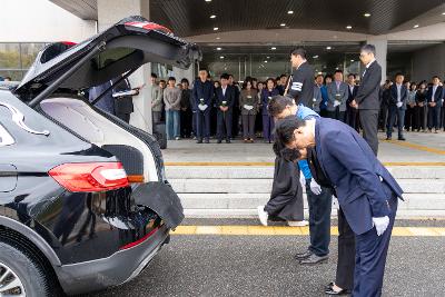 故안정수 과장 운구차 영결식