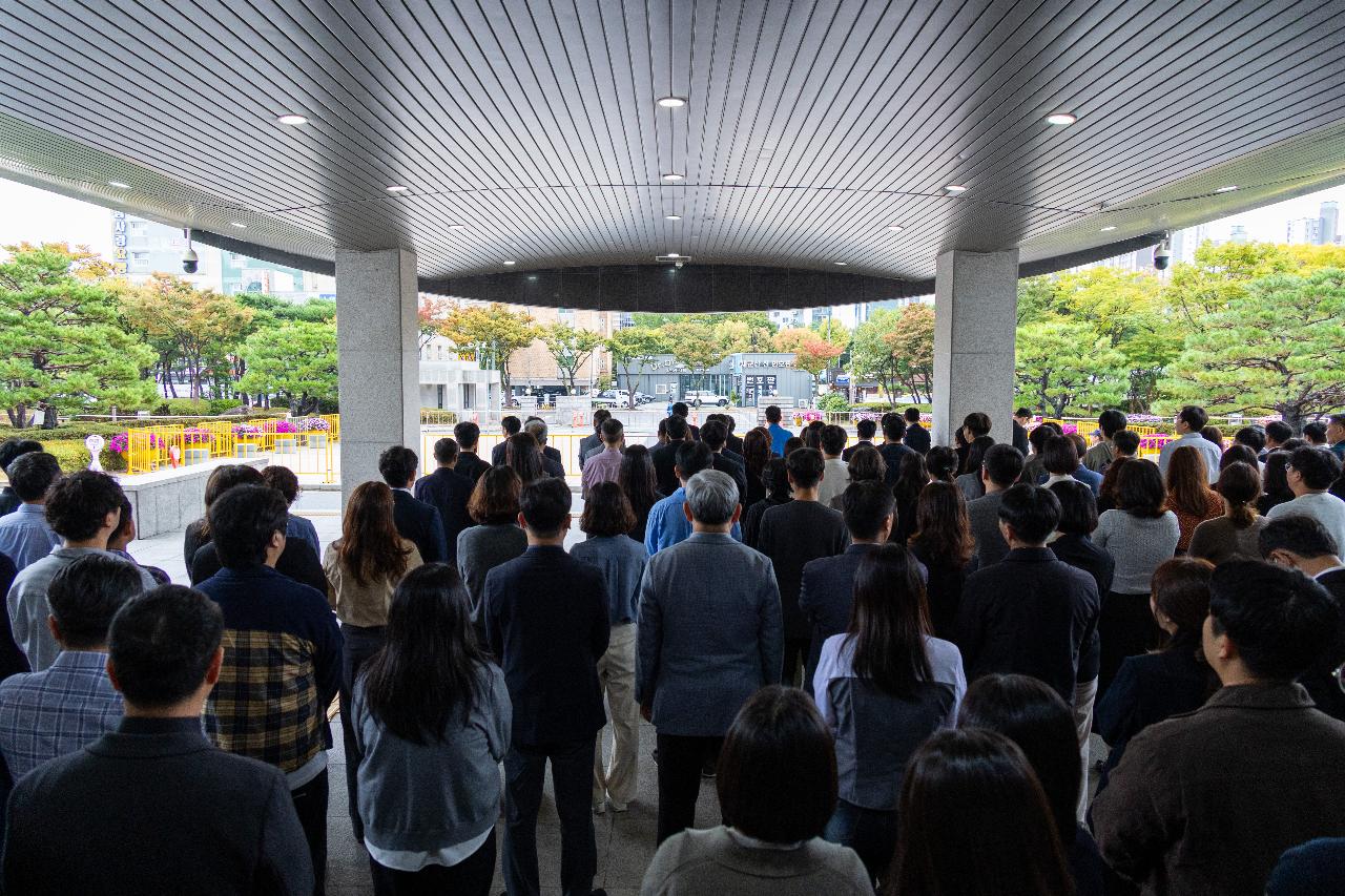 故안정수 과장 운구차 영결식