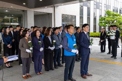 故안정수 과장 운구차 영결식