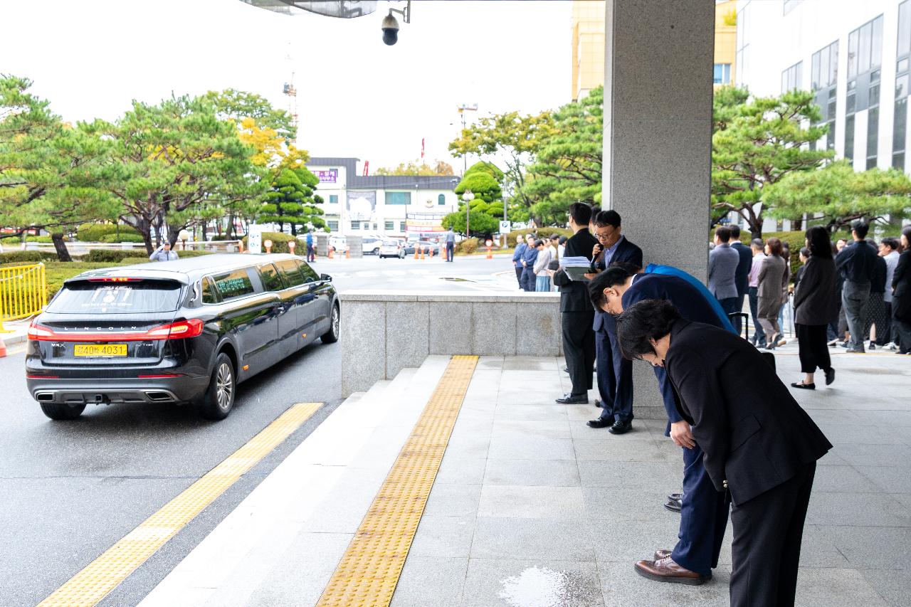故안정수 과장 운구차 영결식