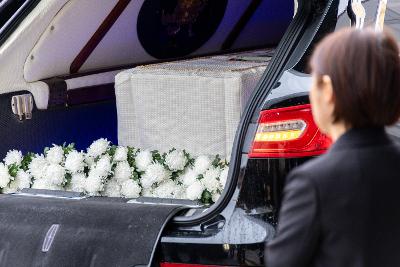 故안정수 과장 운구차 영결식