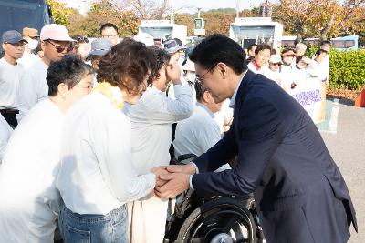 지체장애인 체육대회 참가선수 격려