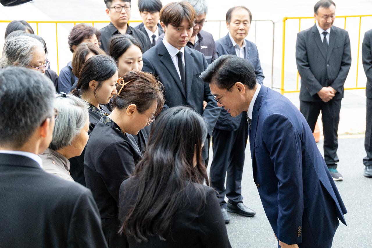 故안정수 과장 운구차 영결식